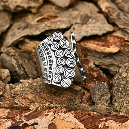 Ethno Boho Tribal Silberring Sterling Silber 925 || Handgefertigter Ring