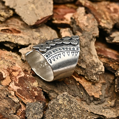 Ethno Boho Tribal Silberring Sterling Silber 925 || Handgefertigter Ring