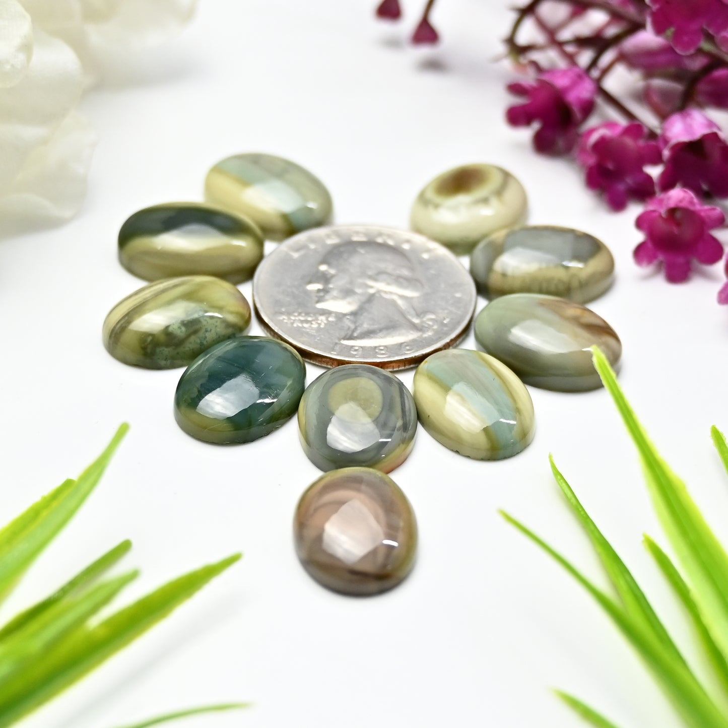 67.6cts Imperial Jasper Smooth Cabochon 12x16mm Oval Shape AA Grade Gemstone Parcel -Total 10 Pcs