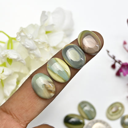 67.6cts Imperial Jasper Smooth Cabochon 12x16mm Oval Shape AA Grade Gemstone Parcel -Total 10 Pcs