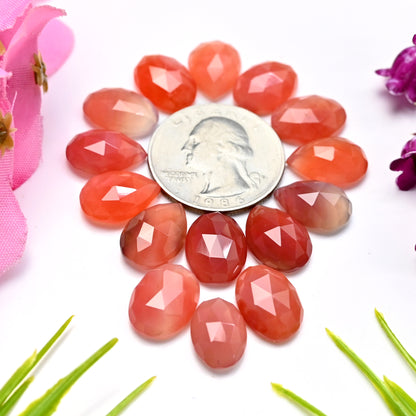 69.40cts Natural Botswana Agate 10x14mm Rose Cut Cabochon Mix Shape AAA Grade Gemstone Parcel -Total 15 Pcs