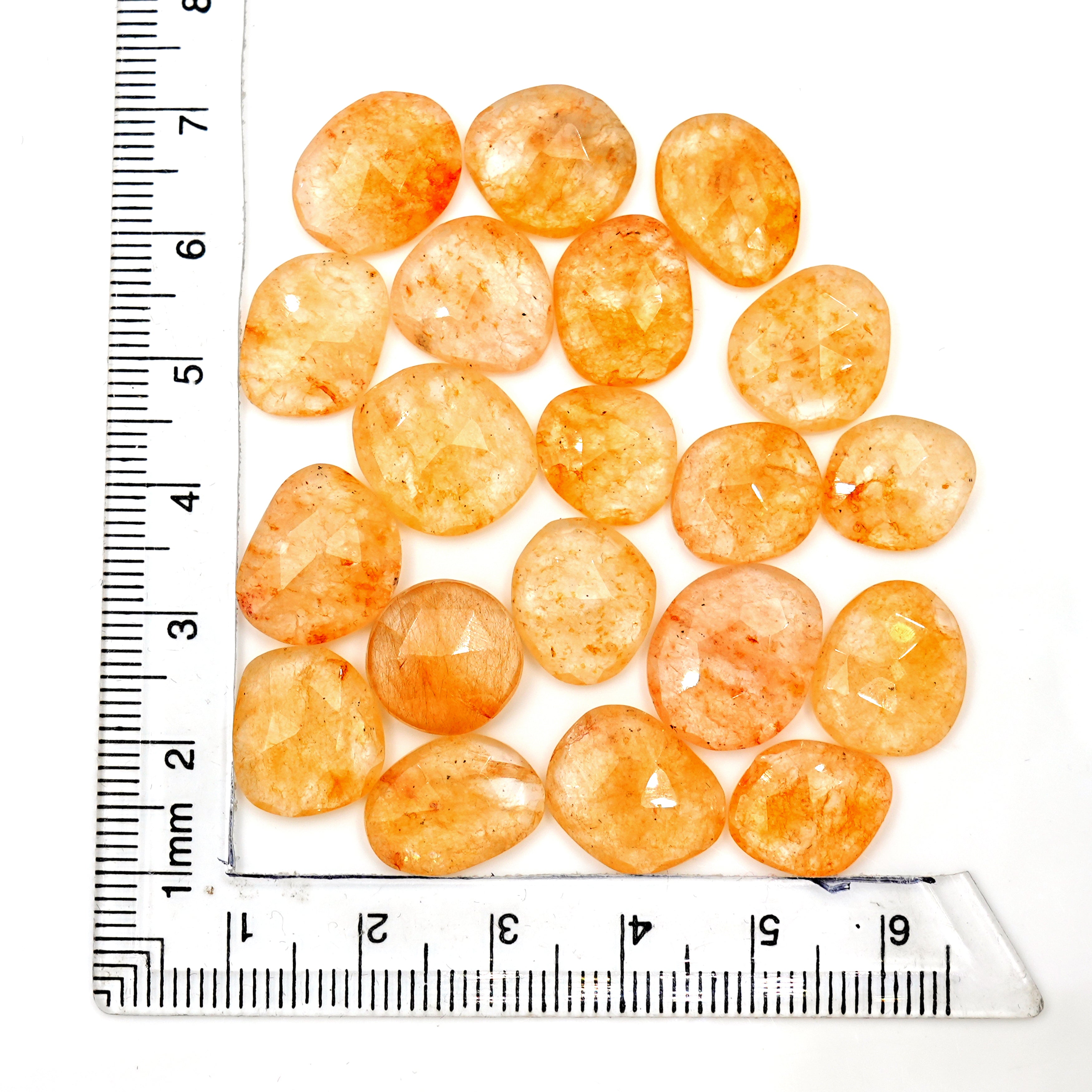 Golden Glow Yellow Aventurine Cabochons | Freeform Radiance Gems - 20 Piece