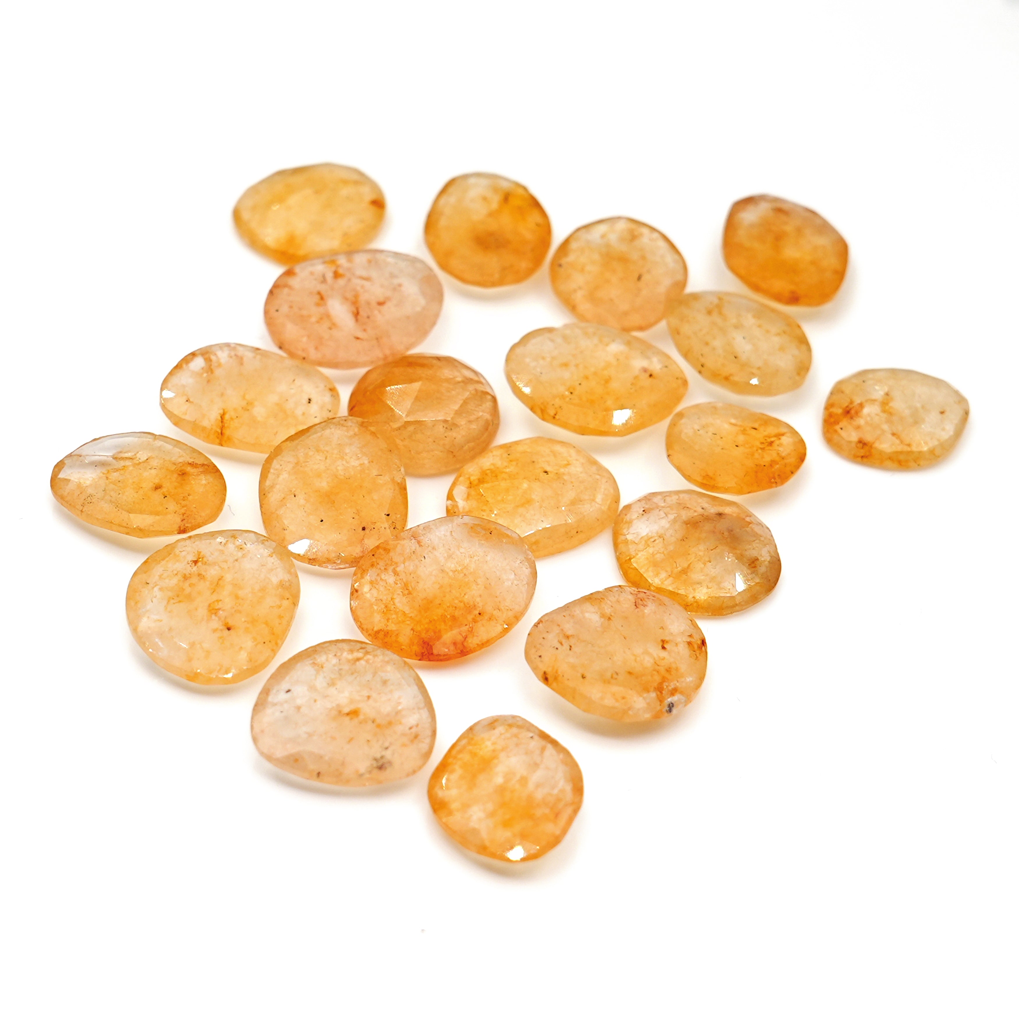 Golden Glow Yellow Aventurine Cabochons | Freeform Radiance Gems - 20 Piece