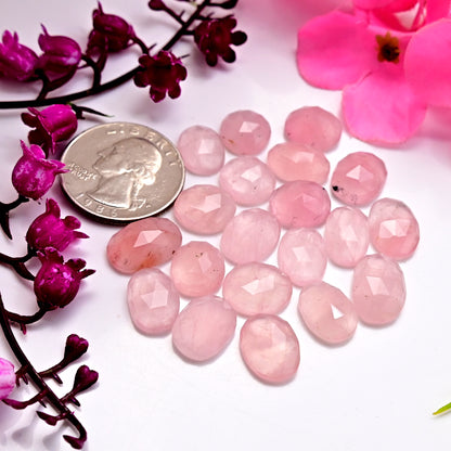 80.20cts Rose Quartz Freeform Shape 10x14mm - 8x13mm AA Grade Gemstone Parcel - Total 20 Pcs in One