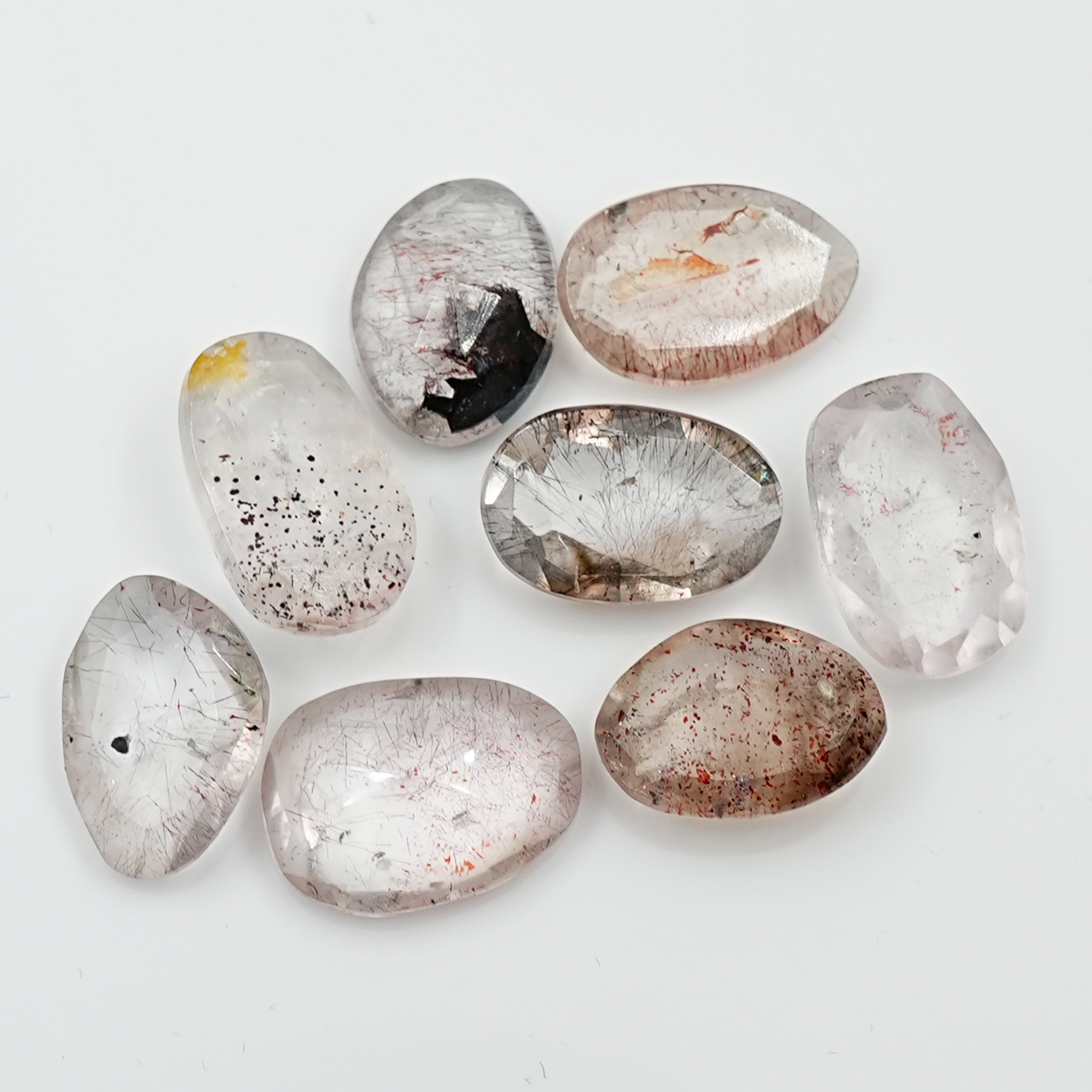 Super Seven Rosecut Freeform Gems | Mystic Harmony in Every Facet - 8 Pieces