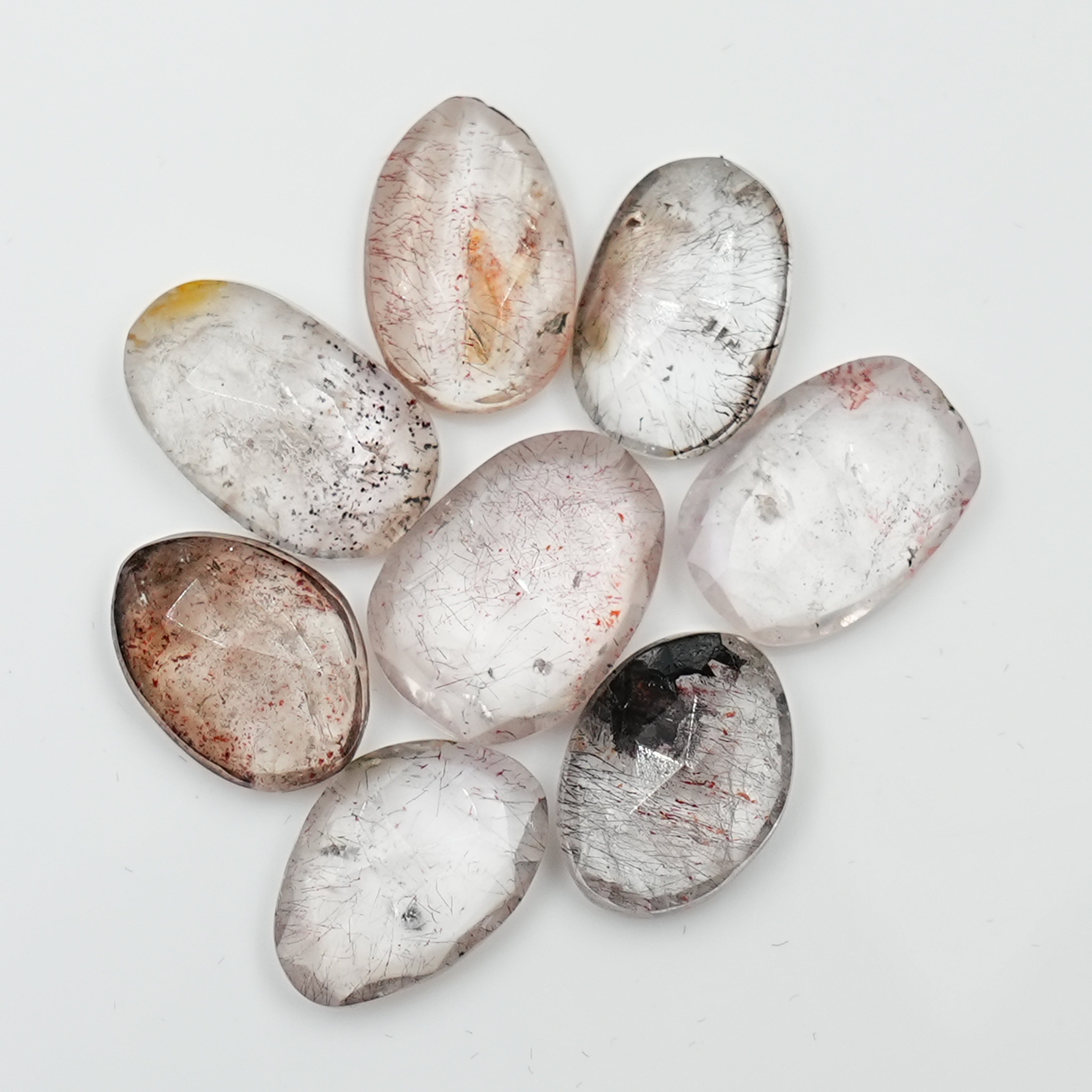 Super Seven Rosecut Freeform Gems | Mystic Harmony in Every Facet - 8 Pieces