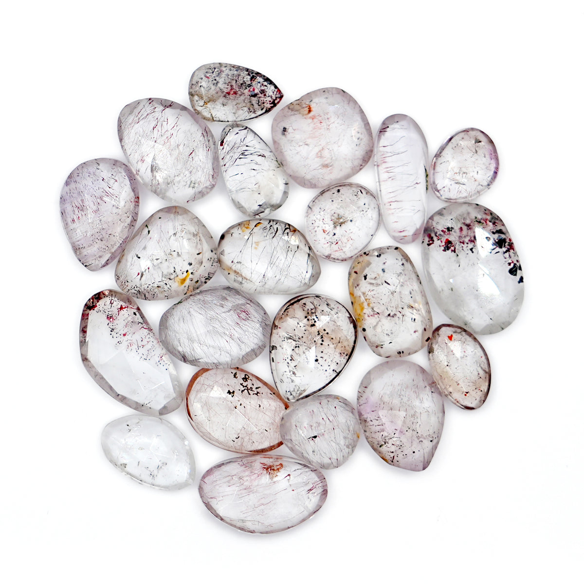 Super Seven Rosecut Freeform Gems | Mystic Harmony in Every Facet - 21 Pieces