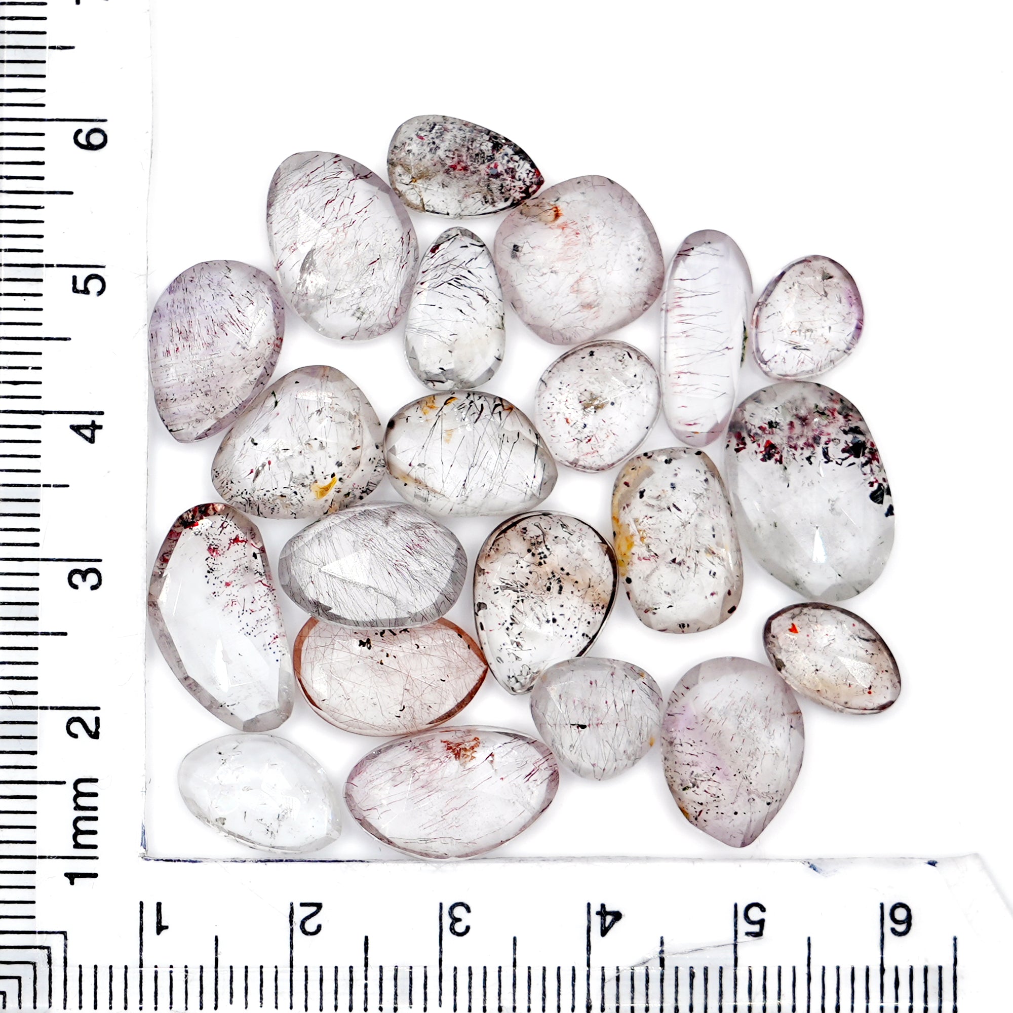 Super Seven Rosecut Freeform Gems | Mystic Harmony in Every Facet - 21 Pieces