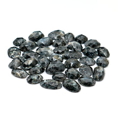 Freeform Larvikite Rose Cut Gemstones | Natural Labradorite Look Cabs for Jewelry