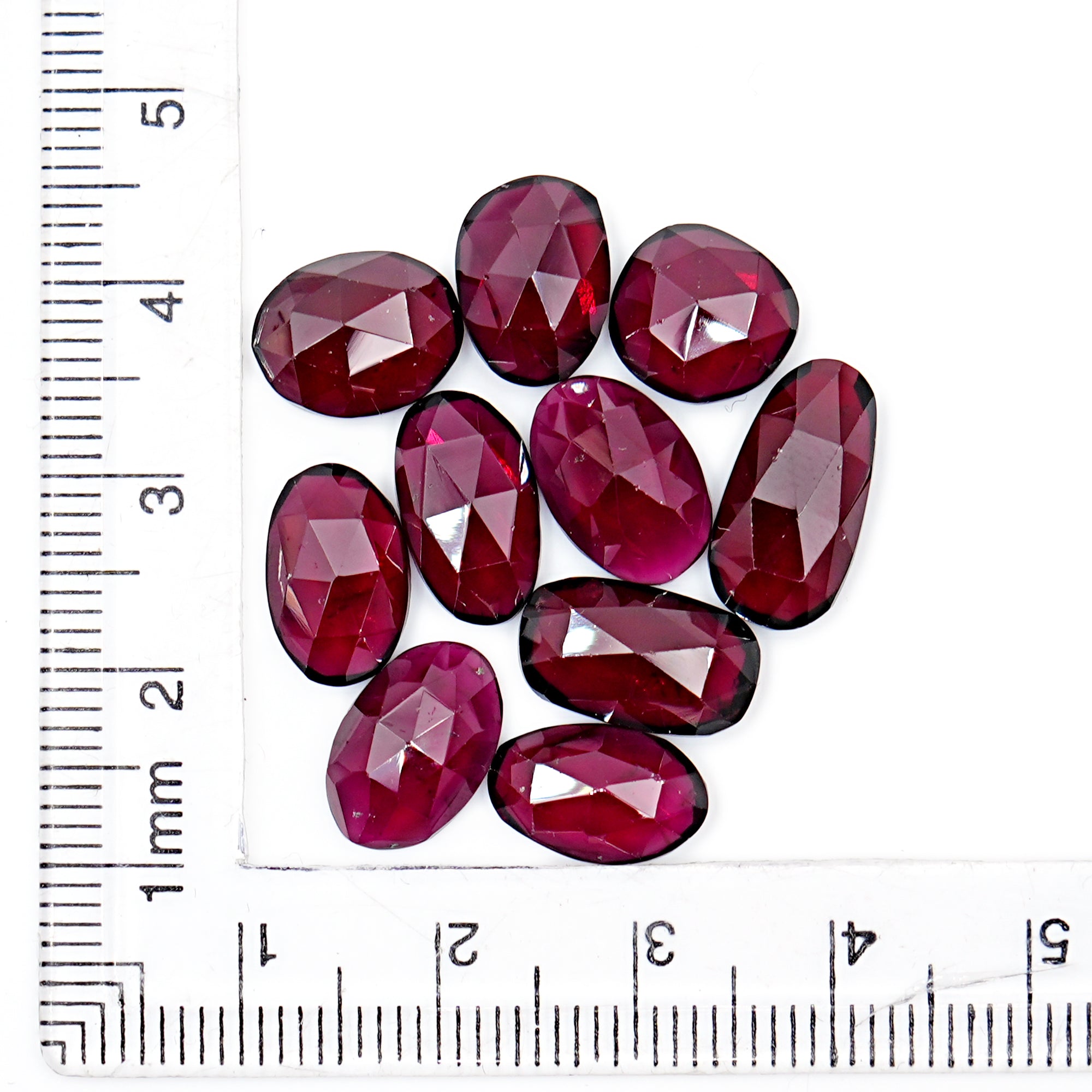Pink Rhodolite Garnet Rose Cut Natural Cabochons