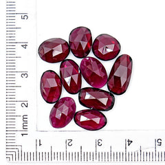 Pink Rhodolite Garnet Rose Cut Natural Cabochons