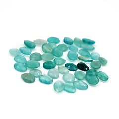 Natural Grandidierite Smooth Rose Cut Gemstones | Freeform Rosecut for Jewelry Making - 42 Pieces