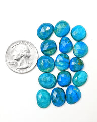 Rare Opalina Rose Cut Gemstones | Freeform Cabochons for Jewelry Making - 15 Pieces