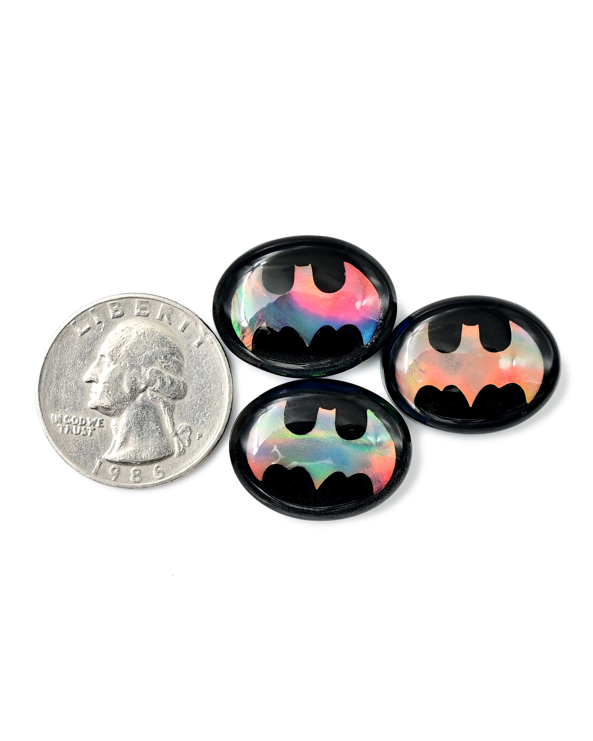 Aurora Opal Doublet Cabochon | Vibrant Fireplay in Every Angle - 3 Pieces