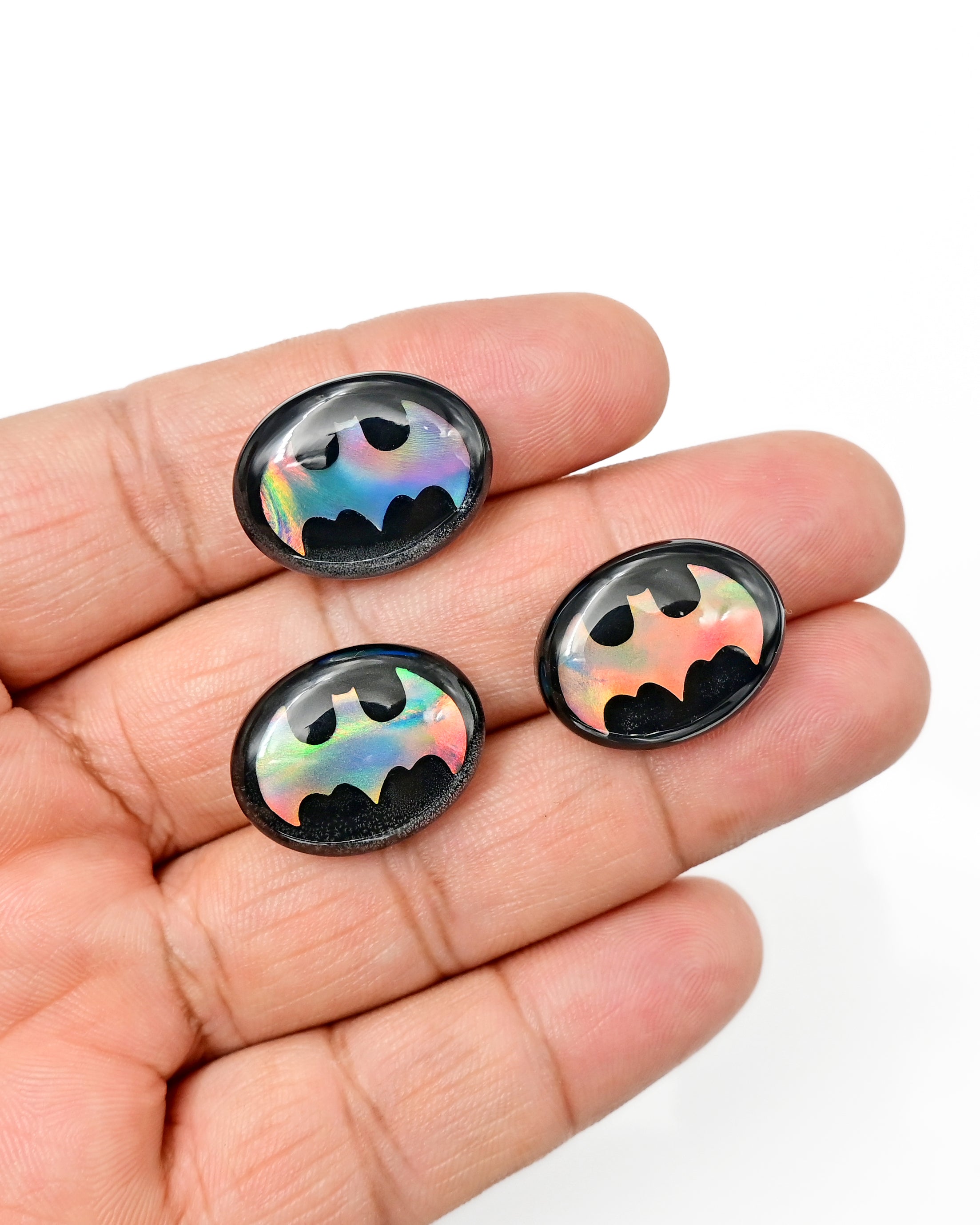 Aurora Opal Doublet Cabochon | Vibrant Fireplay in Every Angle - 3 Pieces