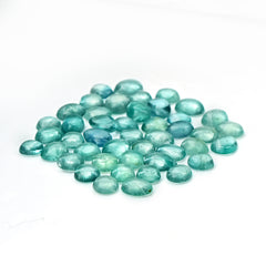 Natural Russian Green Fluorite Smooth Cabochon Gemstones | Freeform Cabochon for Jewelry Making - 45 Pieces