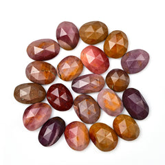 Mookaite Rosecut Freeform Cabochons | Natural Jasper Gemstones for Jewelry Making - 20 Pieces