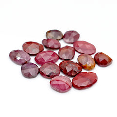 Mookaite Rosecut Freeform Cabochons | Natural Jasper Gemstones for Jewelry Making - 15 Pieces
