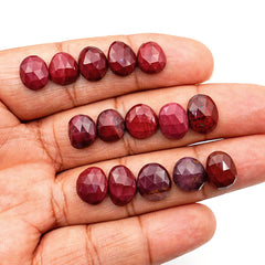Mookaite Rosecut Freeform Cabochons | Natural Jasper Gemstones for Jewelry Making - 15 Pieces