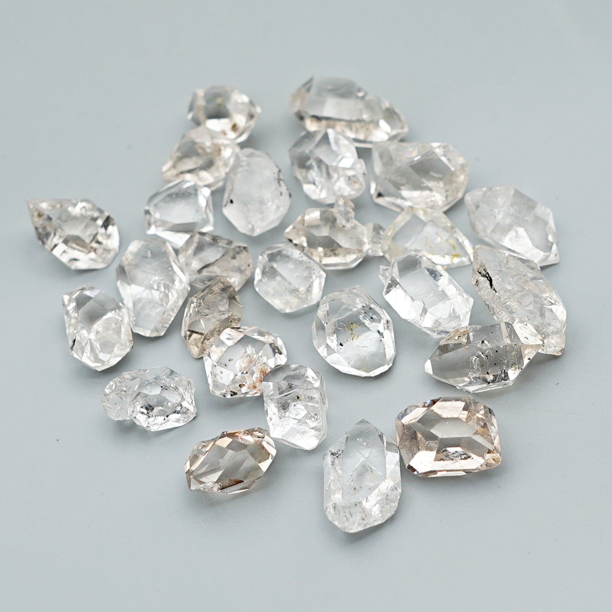 Herkimer Diamond Freeform | Natural Quartz Crystal for Jewelry Making - 26 Pieces