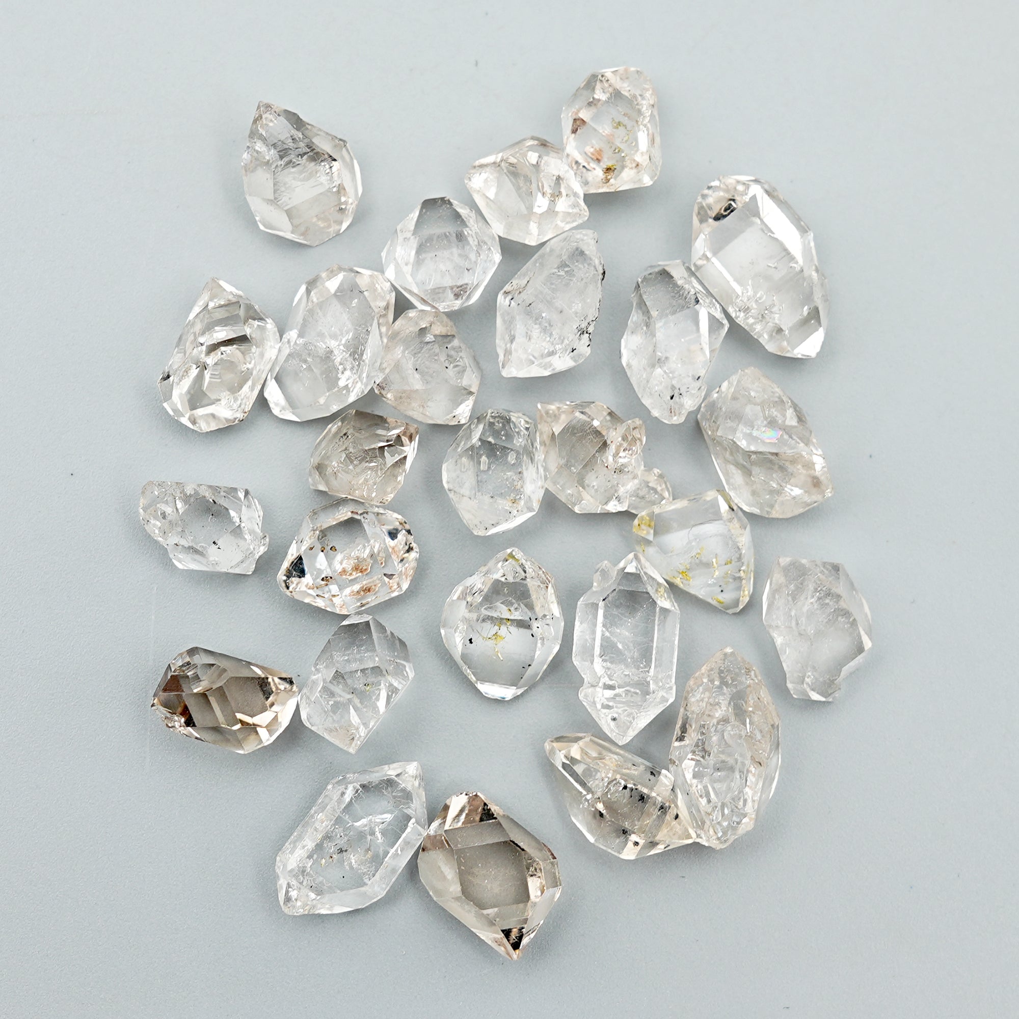 Herkimer Diamond Freeform | Natural Quartz Crystal for Jewelry Making - 26 Pieces