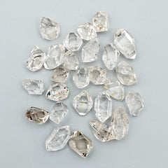 Herkimer Diamond Freeform | Natural Quartz Crystal for Jewelry Making - 26 Pieces