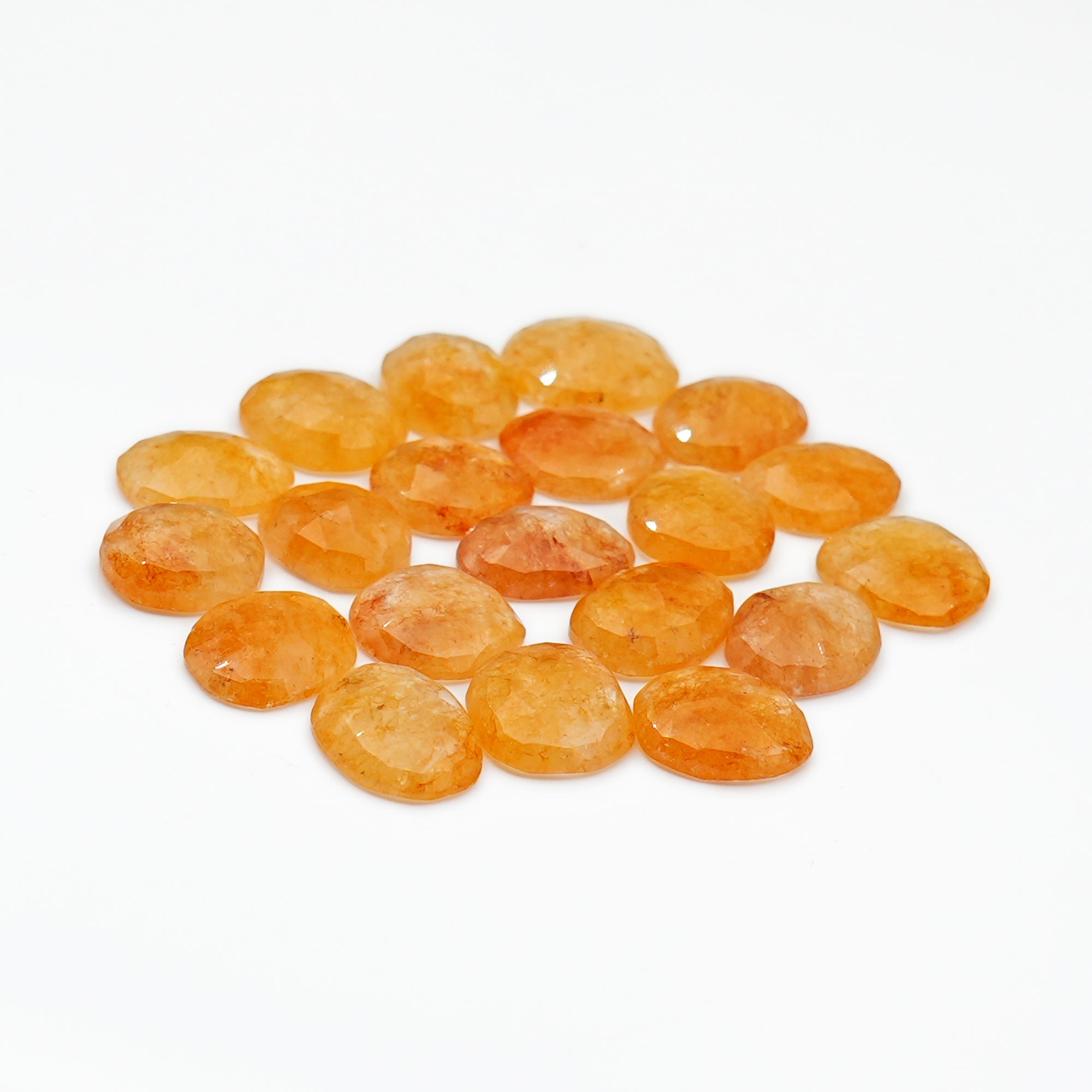 Golden Glow Yellow Aventurine Cabochons | Freeform Radiance Gems For Jewelry Making - 20 Piece