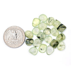 Natural Prehnite Rose Cut Cabochons | Green Gemstones in a Variety of Shapes - 20 Pieces