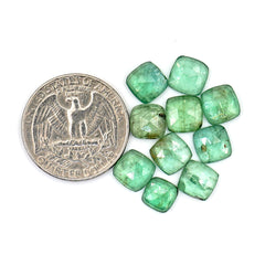 Natural rose cut cushion green kyanite gemstone, perfect for sepetember births.