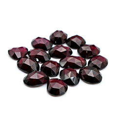 Rhodolite Garnet Rosecut | Deep Pink Freeform Gemstones For Jewelry Making