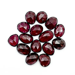 Rhodolite Garnet Rosecut | Deep Pink Freeform Gemstones For Jewelry Making