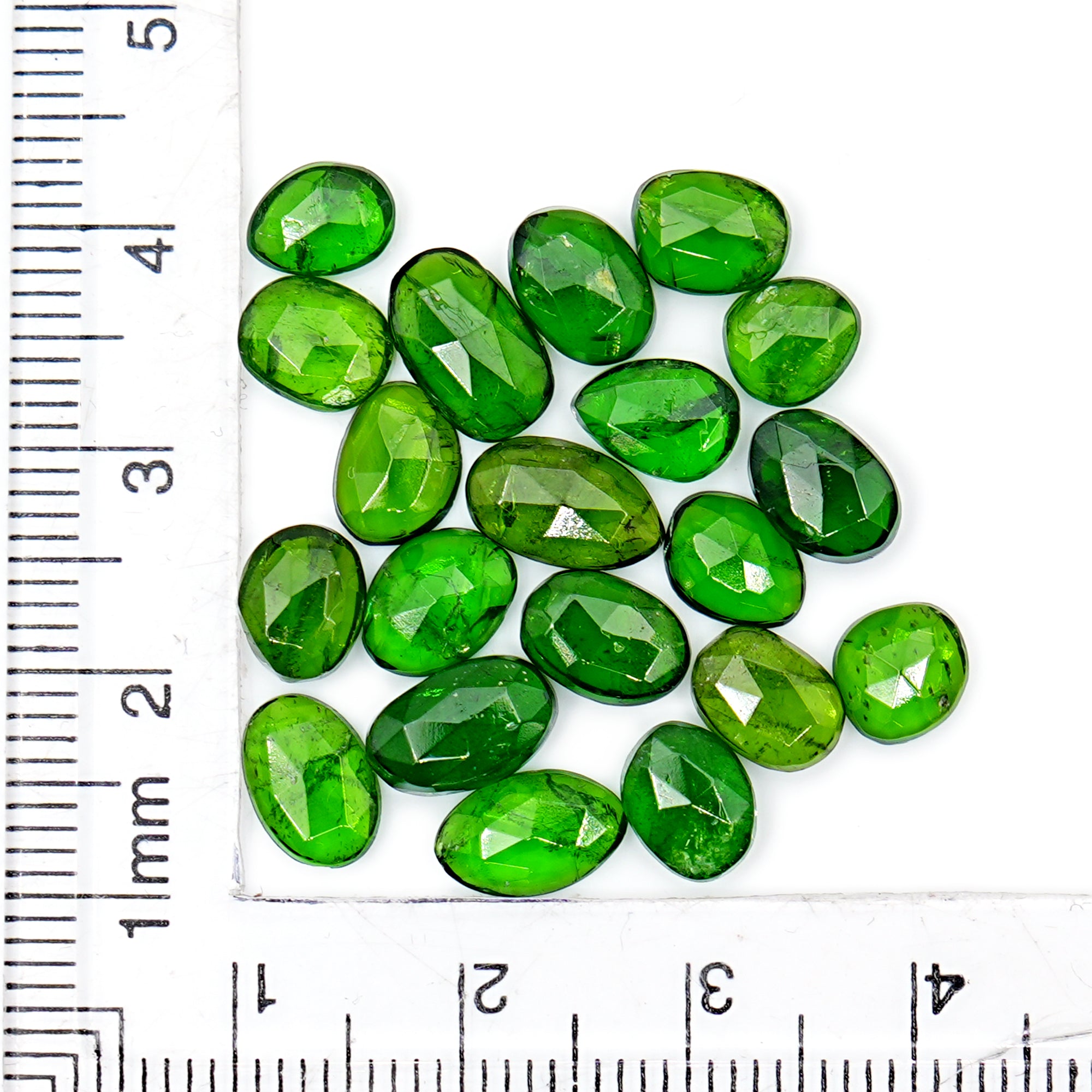 Freeform Shape Natural Chrome Tourmaline | Rose Cut Gemstones For Jewelry Making - 20 Pieces