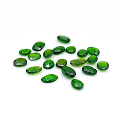 Freeform Shape Natural Chrome Tourmaline | Rose Cut Gemstones For Jewelry Making - 20 Pieces