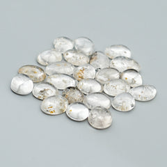 Natural Herkimer Diamond Cabochons | Freeform High-Clarity Quartz for Healing & Jewelry Design