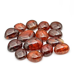 Natural Brown Zircon Cabochons | Smooth Freeform Gems For Jewelry - 15 Pieces