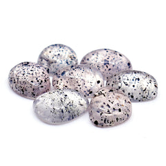 Pink Quartz Smooth Cabochons | Soft Blush Freeform Crystals for Jewelry