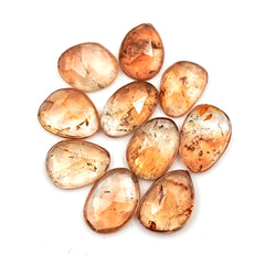 Imperial Topaz Rose Cut Gemstones | Golden Glow Freeform Cuts for Unique Jewelry