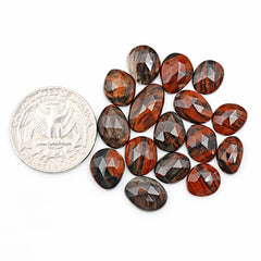 Mahogany Obsidian Rosecut Cabochons | Freeform Natural Healing Gemstones for Jewelry Making