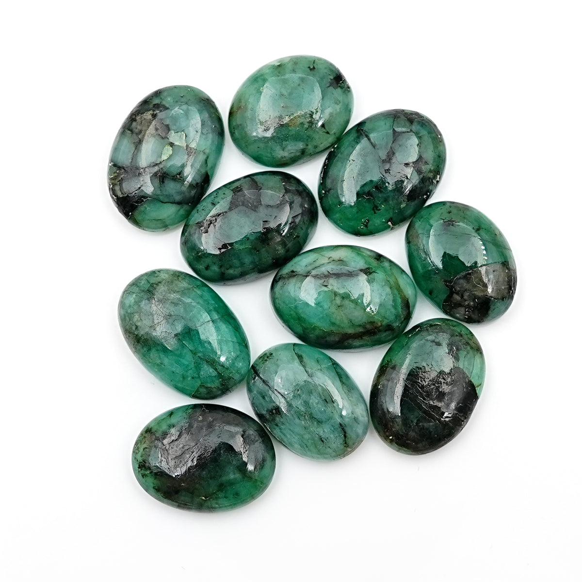 Oval Emerald Cabochons | Rich Green Natural Gemstones