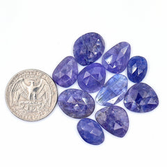 Tanzanite Rose Cut Freeform Gems | Lush Violet-Blue Brilliance Gemstones