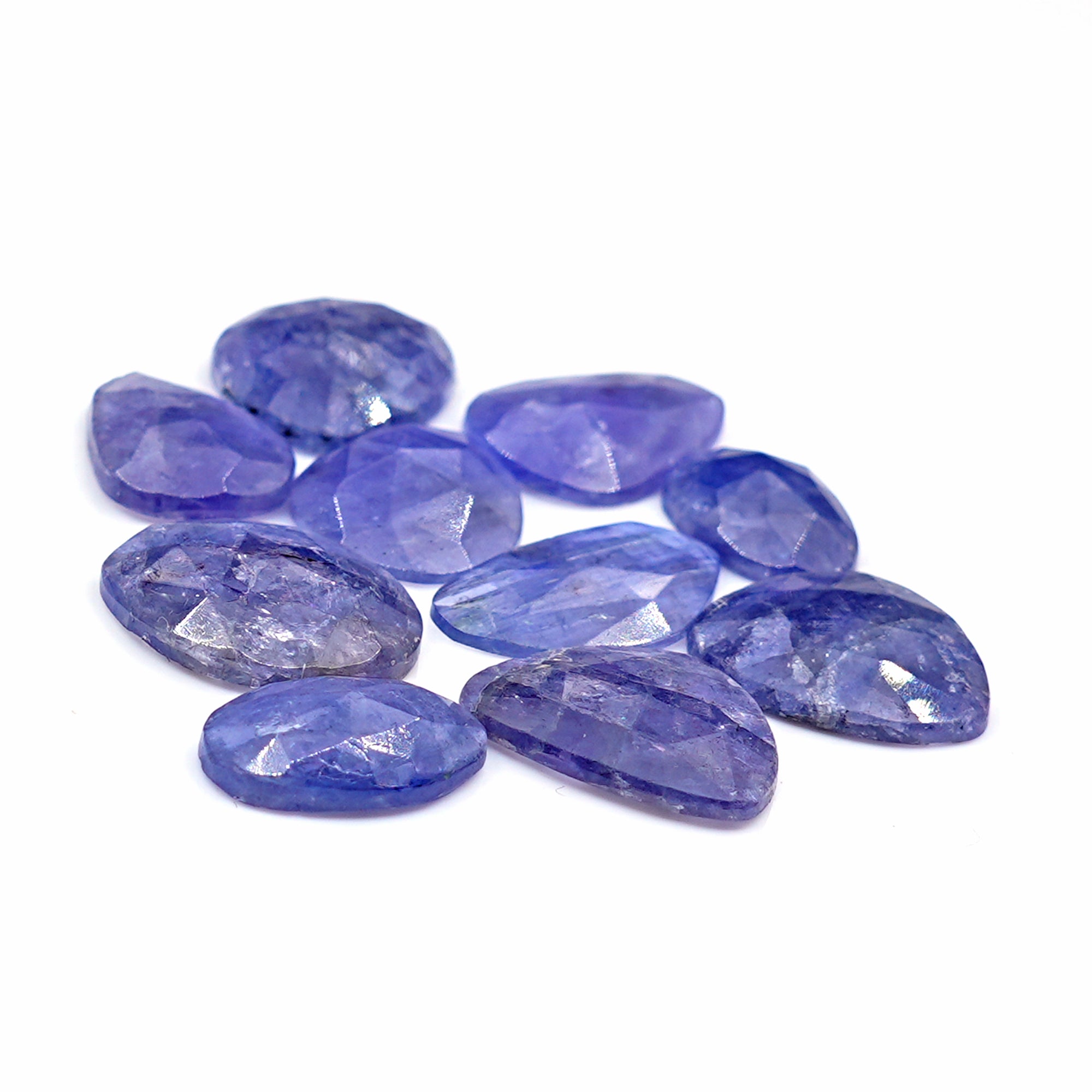 Tanzanite Rose Cut Freeform Gems | Lush Violet-Blue Brilliance Gemstones