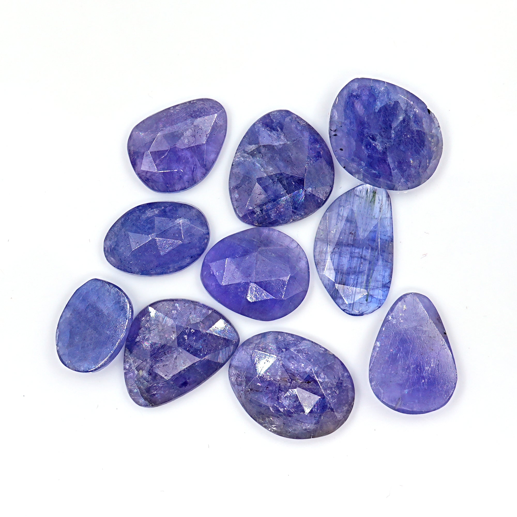 Tanzanite Rose Cut Freeform Gems | Lush Violet-Blue Brilliance Gemstones