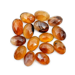 Montana Agate Rose Cut Oval Cabochon | Natural Loose Gemstone for Jewelry Making - 15 Pieces