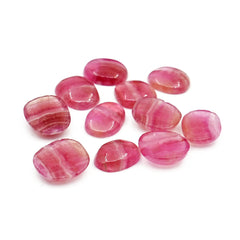 Rare Cobalto Calcite Smooth Cabochons | Pink Gemstones for Jewelry Making - 11 pieces