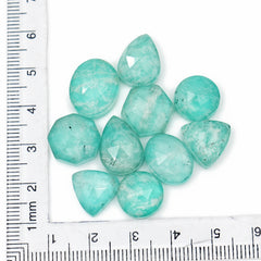 Amazonite Doublet Rose Cut Cabochon | Freeform Natural Stones for Jewelry Making - 10 Pieces (Copy)