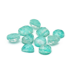 Amazonite Doublet Rose Cut Cabochon | Freeform Natural Stones for Jewelry Making - 10 Pieces (Copy)