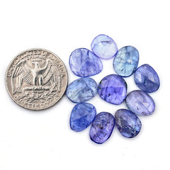 Tanzanite Rose Cut Freeform Gems | Lush Violet-Blue Brilliance Gemstones
