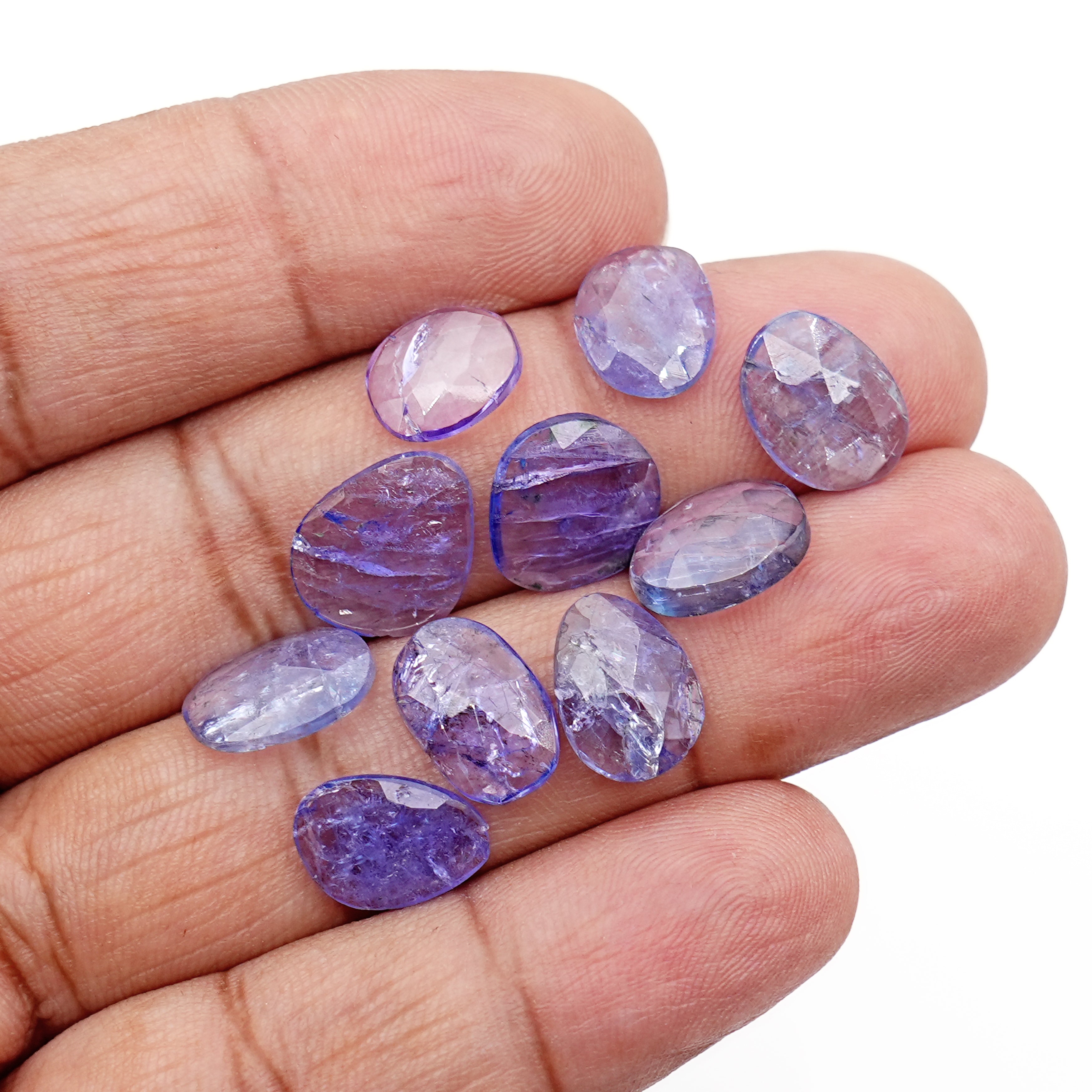 Tanzanite Rose Cut Freeform Gems | Lush Violet-Blue Brilliance Gemstones