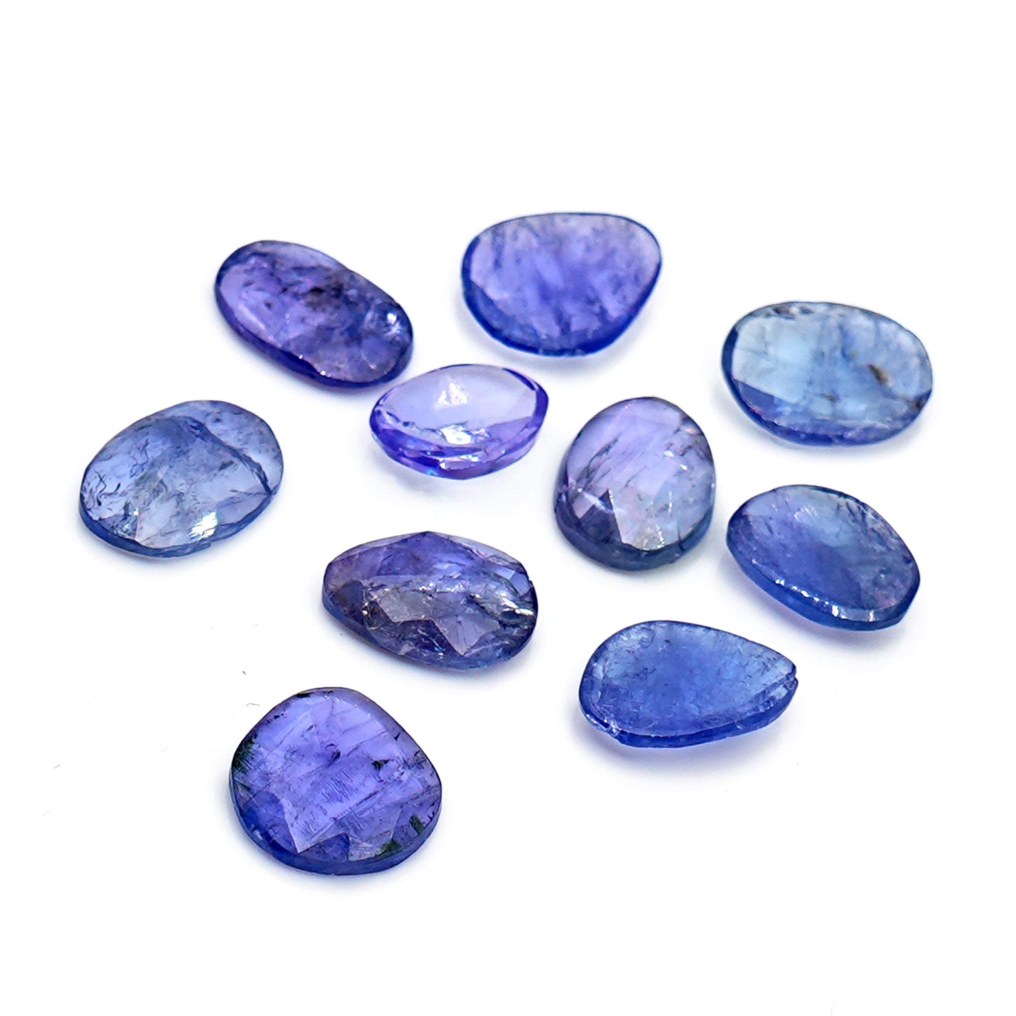 Tanzanite Rose Cut Freeform Gems | Lush Violet-Blue Brilliance Gemstones