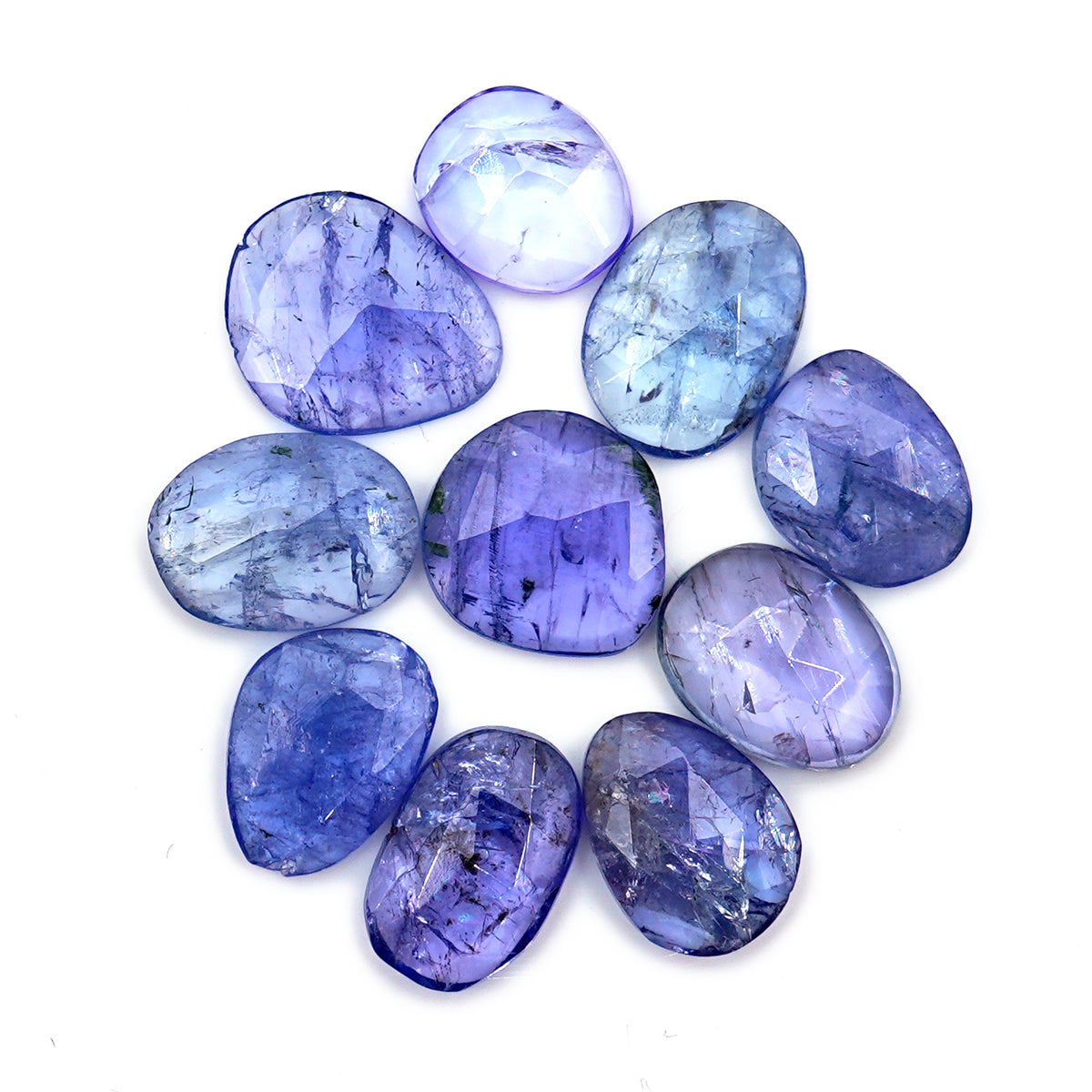 Tanzanite Rose Cut Freeform Gems | Lush Violet-Blue Brilliance Gemstones